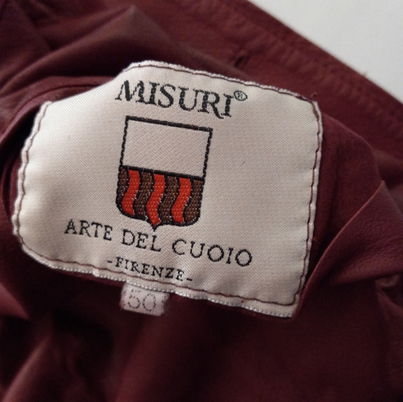 Moisuri Arte Couio Firen Vintages Leather & Suede Reversible Jacket in Red Peper - Picture 14 of 14